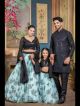 Mother Daughter Lehenga and Father Kurta Family Combo Set For Wedding