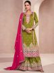 Mahendi Premium Silk Sharara Suit