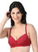 Maroon Full Coverage Lightly Padded Bra