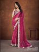 Magenta Banarasi Crush Silk Saree