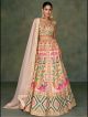 Peach New Trendy Party Wear Lehenga