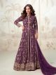 Purple Indo-Western Wedding Dress