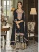 Black Chinon Palazzo Suit