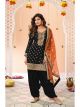 Black Shilpa Bollywood Patiala Suit