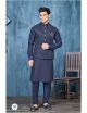 Navy Blue Designer Kurta Pajama Jacket Set
