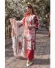 Red Pure Cotton Pakistani Suit