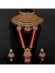 Red Color Kundan Dulhan Jewellery Set for Bride
