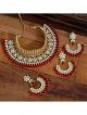 Red Choker Kundan Necklace Set