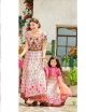 Pink Matching Mother and Daughter Combo Dress Set