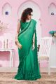 Green Imported Lycra Saree