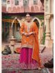 Orange Trendy Sharara Suit