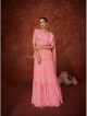 Pink Designer Sharara Style Saree
