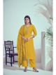 Yellow Roman Silk Pant Style Suit