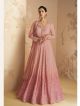Pink Georgette Lucknowi Anarkali Dress