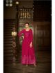 Pink anarkali suit party wear