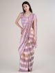 Pink Ready to Wear Saree With Stitched Blouse