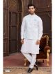 Off White 3 Pcs Jacket Set For Men