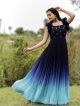 Blue Shaded gown for engagement