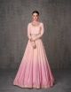 Pink Lucknowi Long Anarkali Suit
