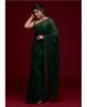 Green Sequin Saree