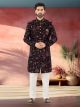 Wine Velvet Nawabi Indo Western Sherwani