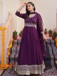 Purple Designer Anarkali Suit