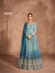 Blue Georgette Anarkali Suit