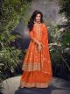 Yellow Short Anarkali Sharara Suit