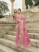 Pink Designer Saree For Wedding Party