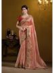 Orange Wedding Designer Saree