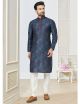 Blue Digital Printed Kurta Pajama