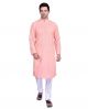 Pink Pure Georgette Lucknowi Kurta Pajama