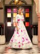 White Shibori Printed Cotton Gown