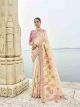 Peach Designer Saree For Wedding Party
