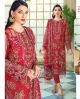 Red Heavy Embroidered Pakistani Suit