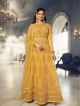 Yellow Ethnic Gown Dress