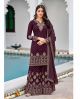 Purple Designer Pakistani Sharara Suit