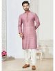 Pink Digital Printed Kurta Pajama