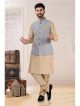 Gold Jacket Set With Chudidar