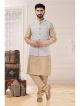 Gold Jacket Set With Chudidar