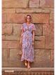 Mauve Viscose Chiffon Gown