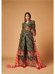 Green Printed Readymade Suit