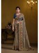 Teal Wedding Designer Saree