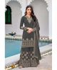 Grey Designer Pakistani Sharara Suit