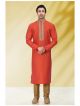 Orange men kurta pajama