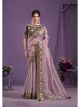 Onion Glass Tissue Wedding Saree