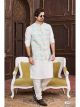 Off White 3 Pcs Jacket Set For Men