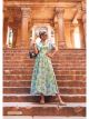 Green Viscose Chiffon Gown
