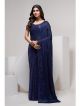 Blue full sequin saree for Party