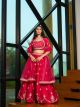 Pink Art Silk Wedding Lehenga Choli